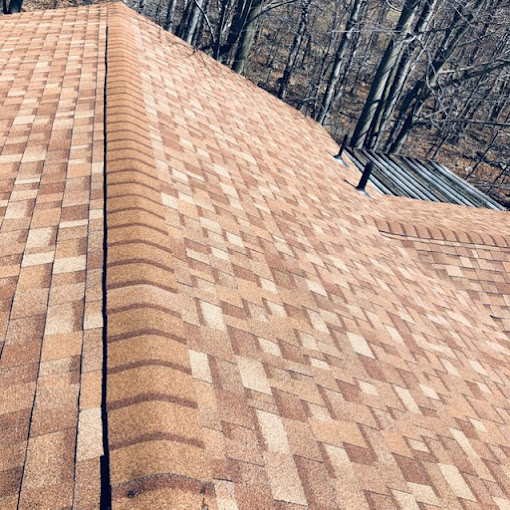 Completed New Brown Shingle Roof Installation