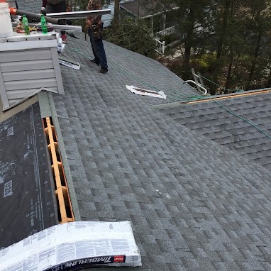 Roofers Installing Shingle Roof